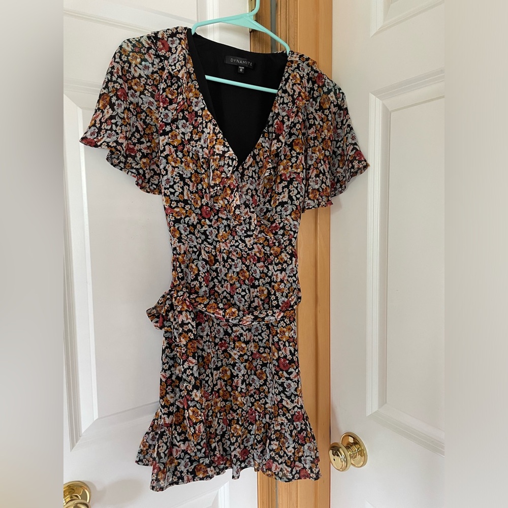 Faux wrap dress